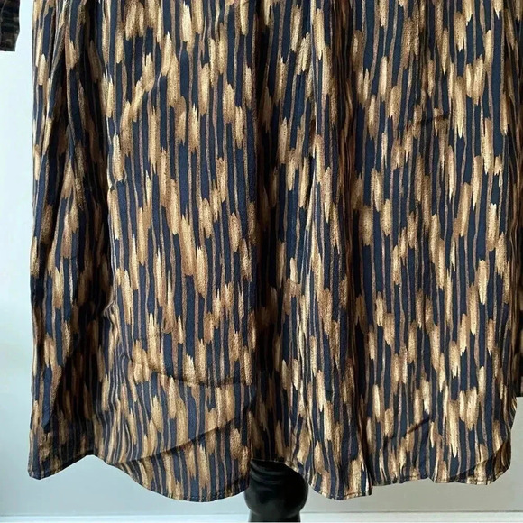 Elizabeth & James Paulina 100% Silk Abstract Print Shirt Dress Size 4 - Picture 9 of 13